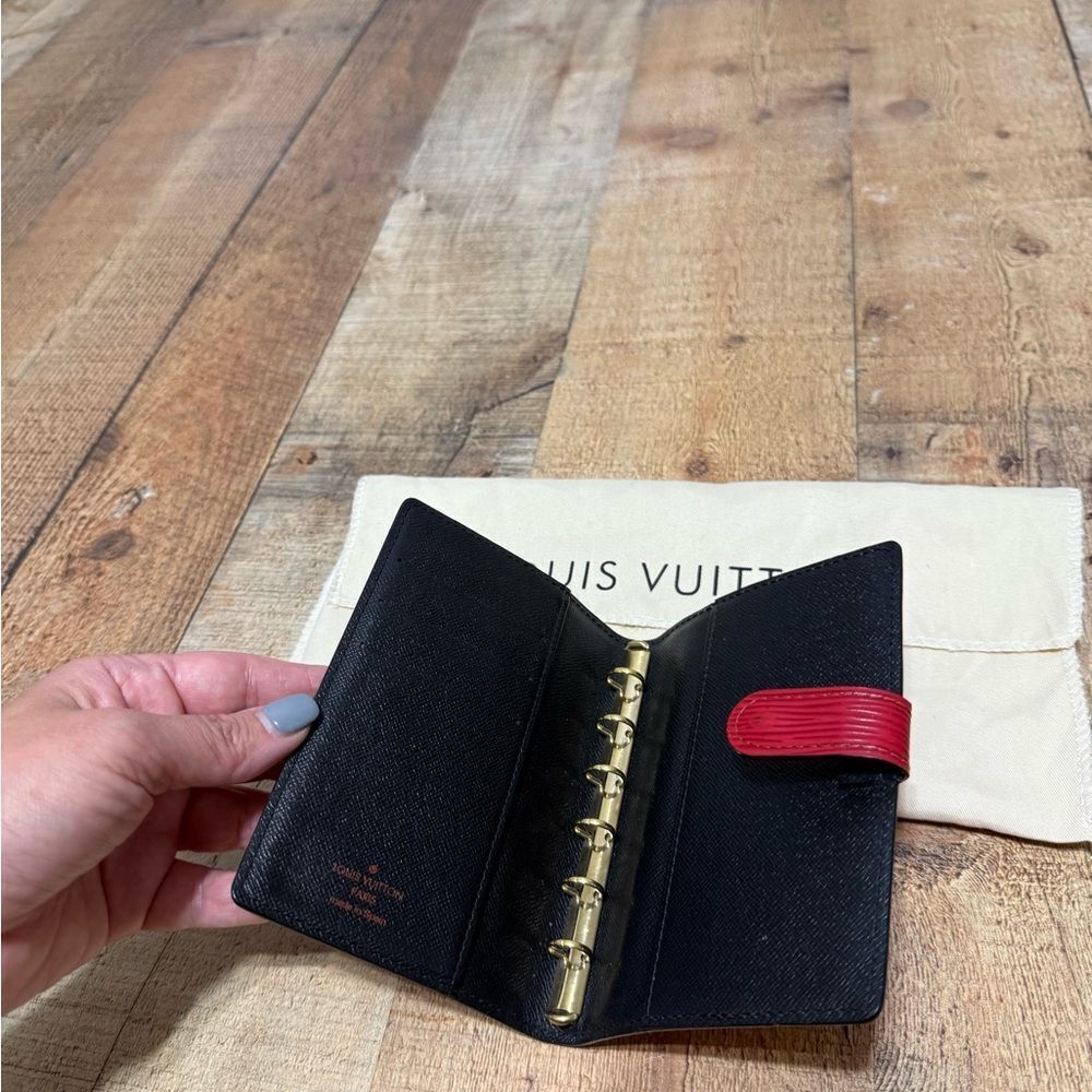 Louis Vuitton Red Epi Leather Small Agenda PM/ Passport Holder COA in photos - Picture 7 of 16